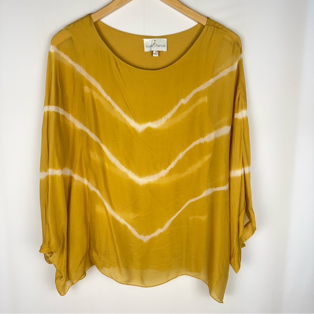 Belle France Slouch Flow Over Shoulder Poncho Top